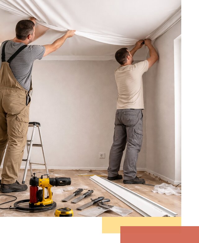 Монтаж ПВХ натяжного потолка в Кызыле качественно и быстро