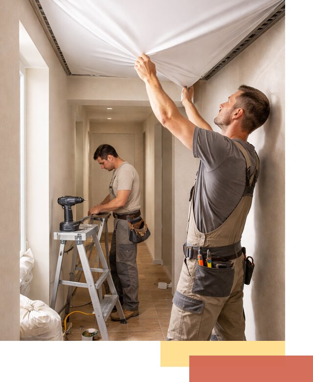 Монтаж натяжного потолка в прихожей в Кызыле