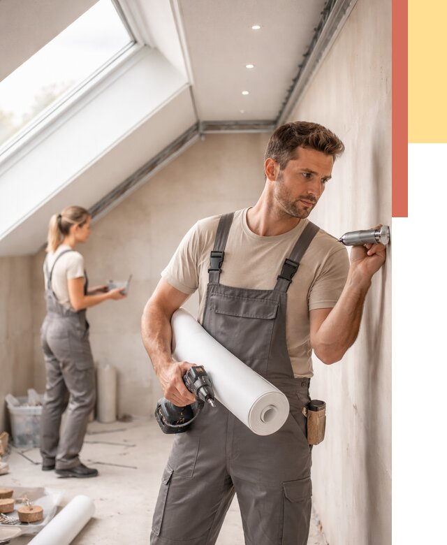 Монтаж натяжного потолка на мансарде в Кызыле от 3630 руб. | ОТДЕЛОЧНИК-Кзл