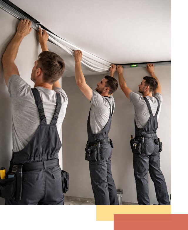 Теневые натяжные потолки в Кызыле: монтаж и отделка быстро и качественно