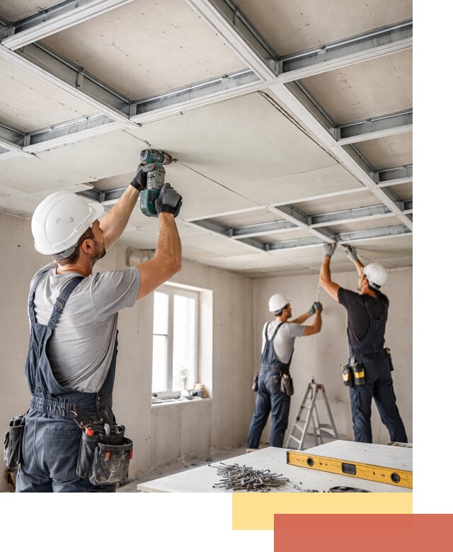 Кессонный потолок из гипсокартона под ключ в Кызыле