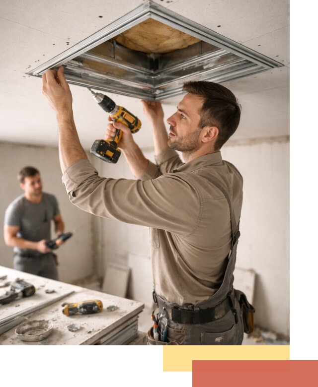 Монтаж люка в потолок из ГКЛ в Кызыле