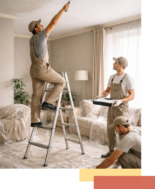 Покраска потолков акриловой краской в Кызыле качественно и быстро