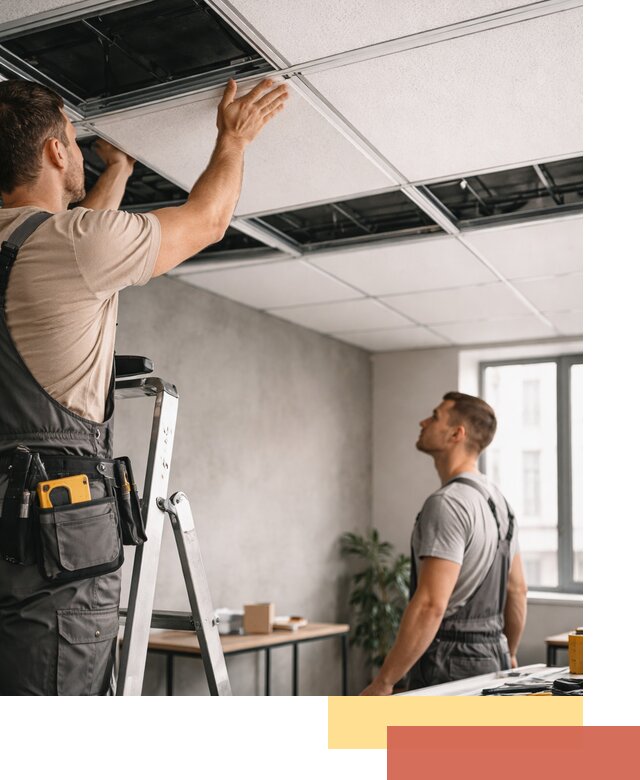 Монтаж потолочной плитки в Кызыле качественно и в срок