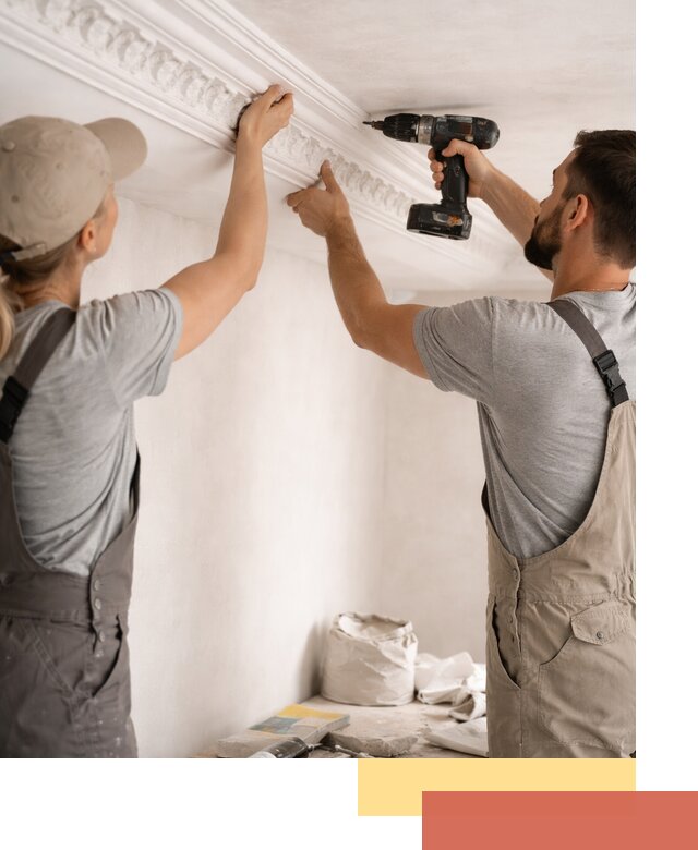 Профессиональный монтаж лепнины на потолок в Кызыле