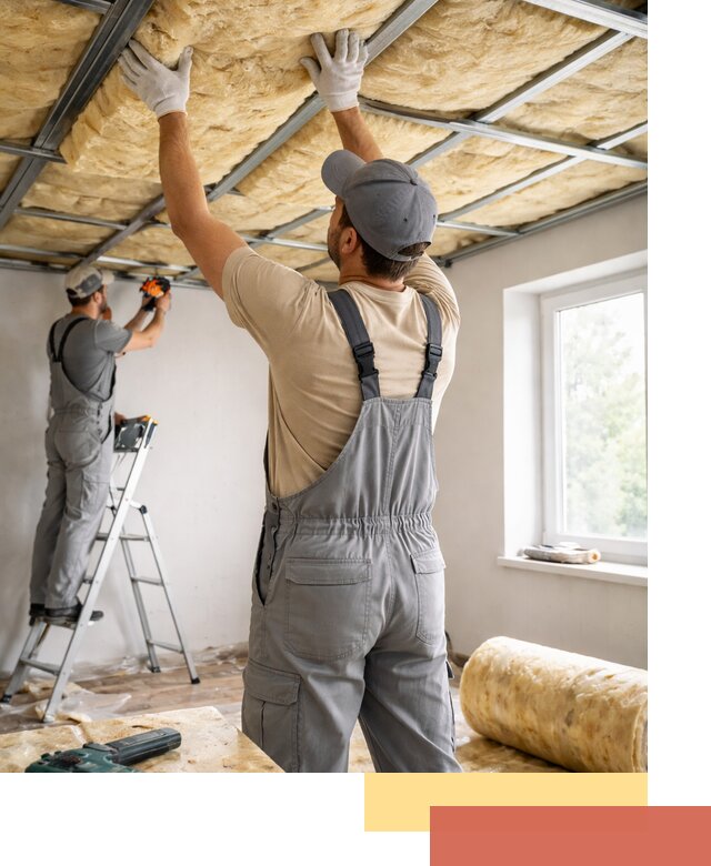 Утепление потолка под ключ в Кызыле качественно и быстро